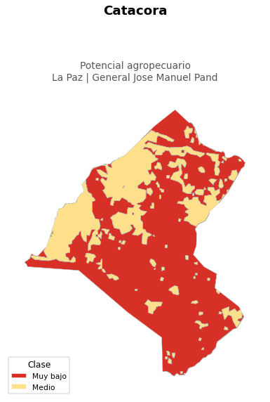 Potencial agropecuario municipio de Catacora - La Paz