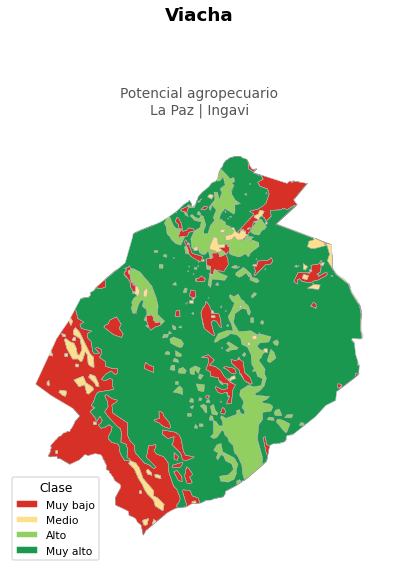 Potencial agropecuario municipio de Viacha - La Paz
