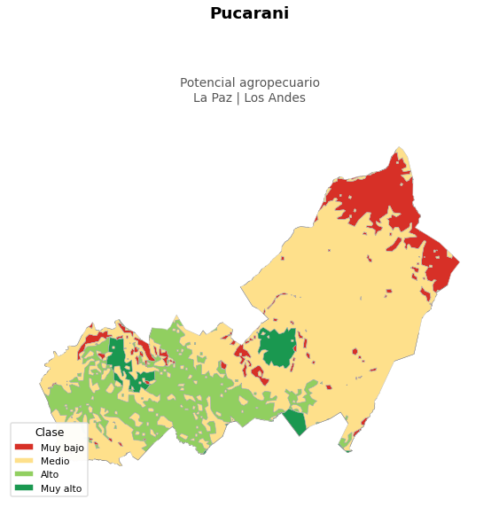 Potencial agropecuario municipio de Pucarani - La Paz