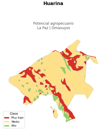 Potencial agropecuario municipio de Huarina - La Paz