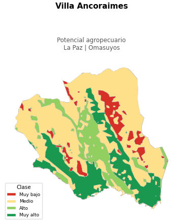 Potencial agropecuario municipio de Villa Ancoraimes - La Paz