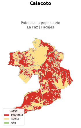 Potencial agropecuario municipio de Calacoto - La Paz