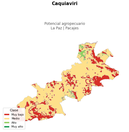 Potencial agropecuario municipio de Caquiaviri - La Paz