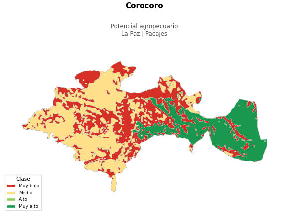 Potencial agropecuario municipio de Corocoro - La Paz