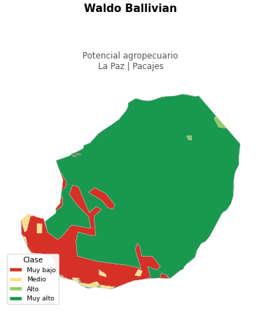 Potencial agropecuario municipio de Waldo Ballivian - La Paz