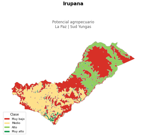 Potencial agropecuario municipio de Irupana - La Paz