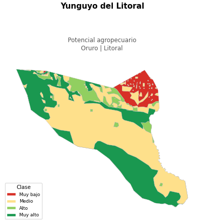 Potencial agropecuario municipio de Yunguyo del Litoral - Oruro