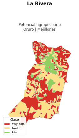 Potencial agropecuario municipio de La Rivera - Oruro