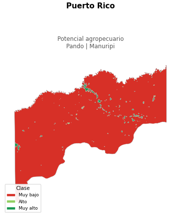Potencial agropecuario municipio de Puerto Rico - Pando