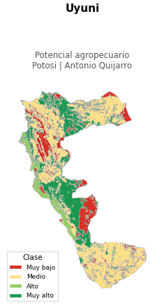 Potencial agropecuario municipio de Uyuni - Potosí