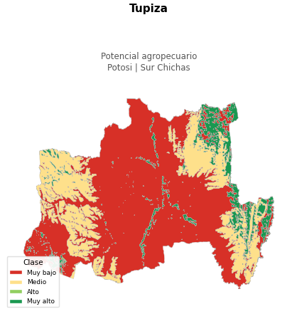 Potencial agropecuario municipio de Tupiza - Potosí