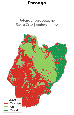 Potencial agropecuario municipio de Porongo - Santa Cruz