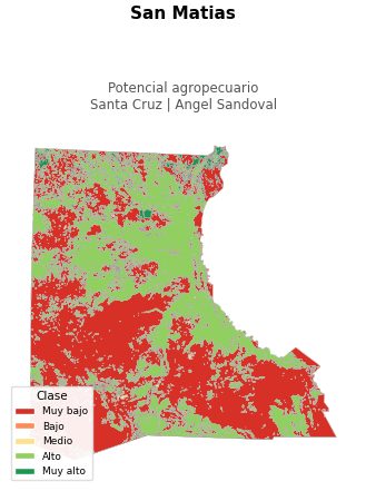 Potencial agropecuario municipio de San Matias - Santa Cruz