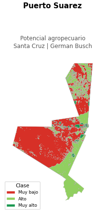 Potencial agropecuario municipio de Puerto Suárez - Santa Cruz