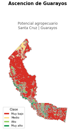 Potencial agropecuario municipio de Ascensión de Guarayos - Santa Cruz