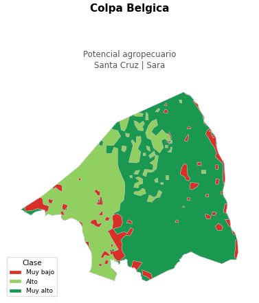 Potencial agropecuario municipio de Colpa Belgica - Santa Cruz