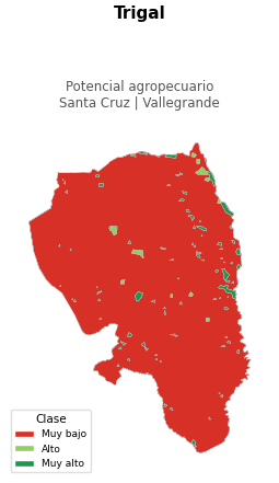 Potencial agropecuario municipio de Trigal - Santa Cruz