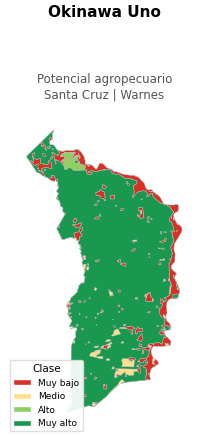 Potencial agropecuario municipio de Okinawa Uno - Santa Cruz
