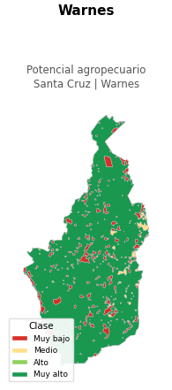 Potencial agropecuario municipio de Warnes - Santa Cruz