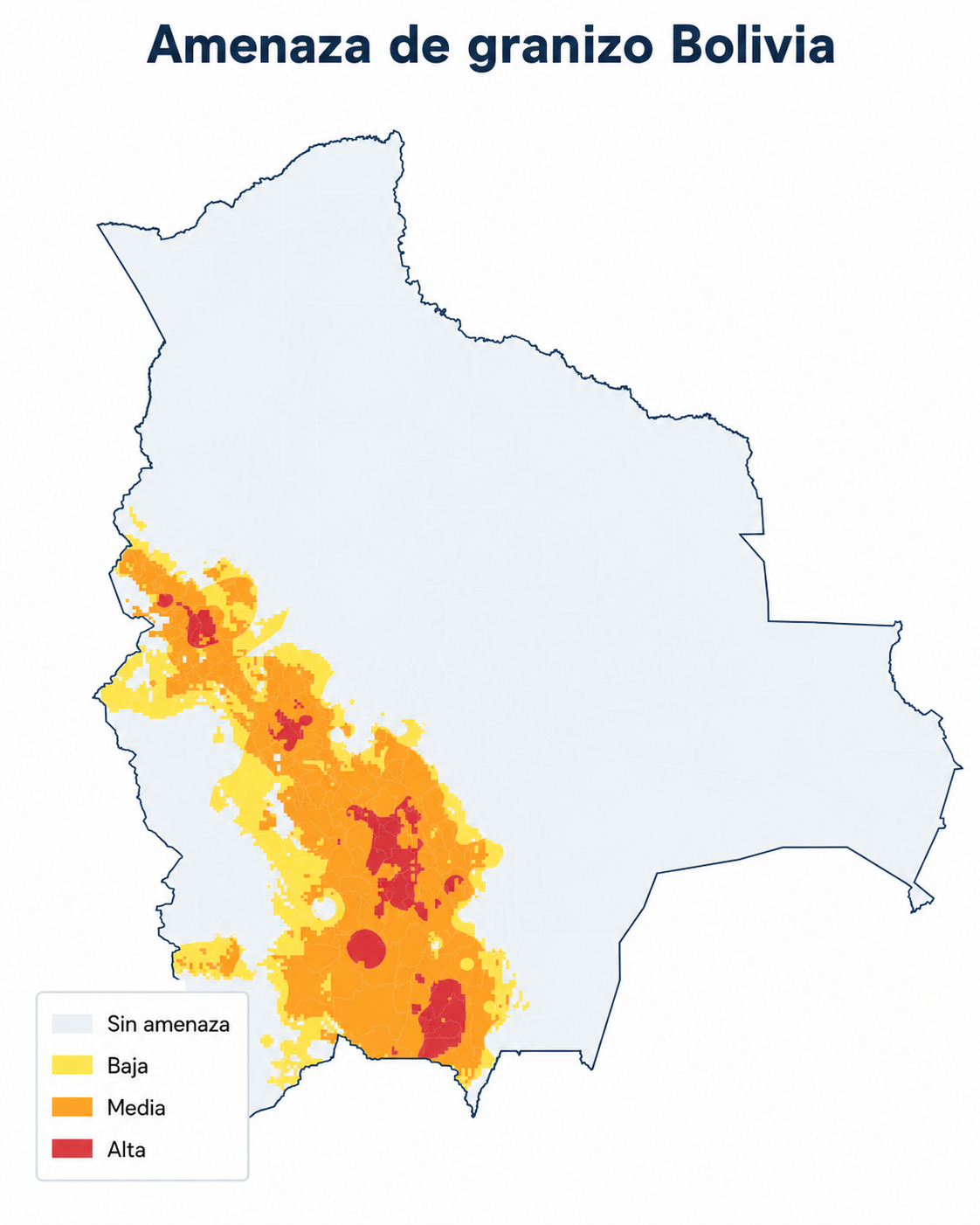 Amenaza de granizo Bolivia