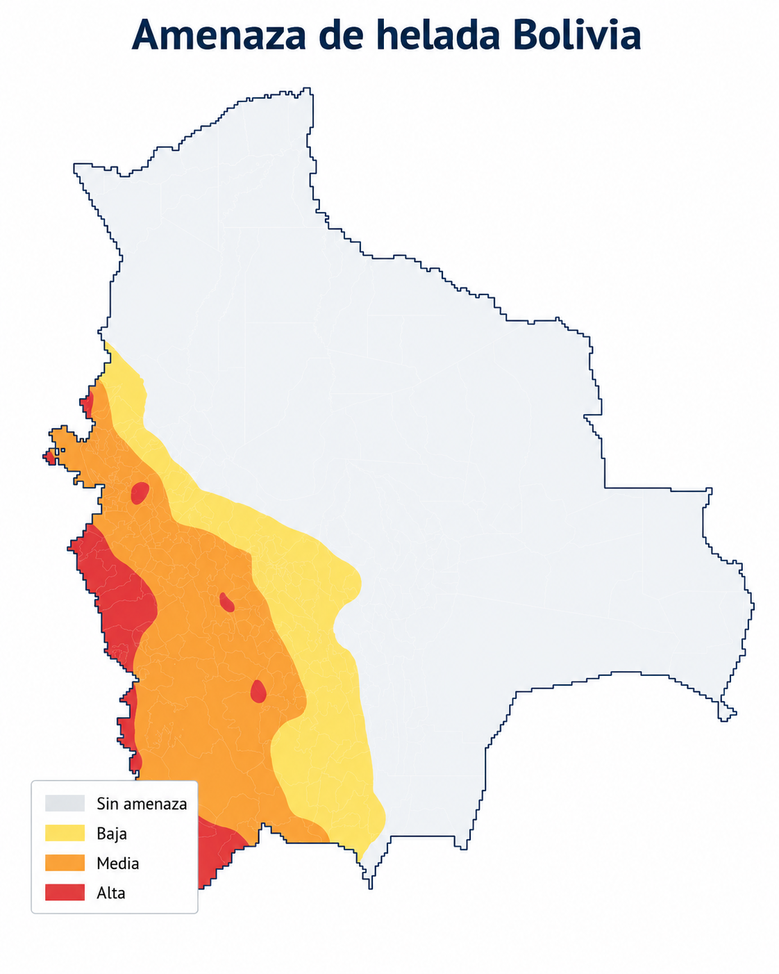 Amenaza de helada Bolivia