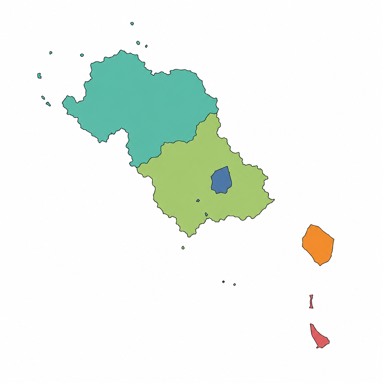 Áreas de prestación de servicios del Norte de la Chiquitanía