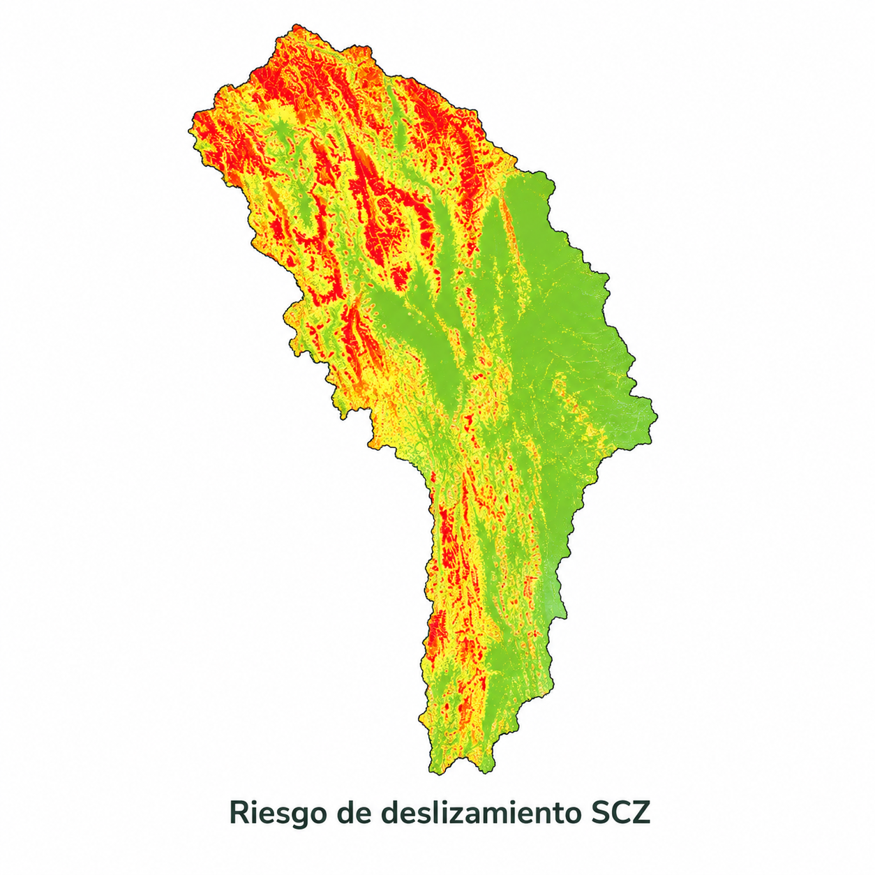 Riesgo de deslizamiento de Santa Cruz