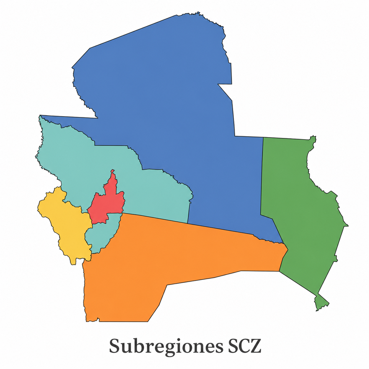 Subregiones de Santa Cruz