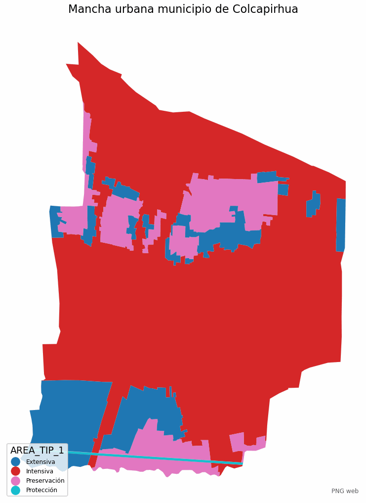 Mancha urbana del municipio de Colcapirhua