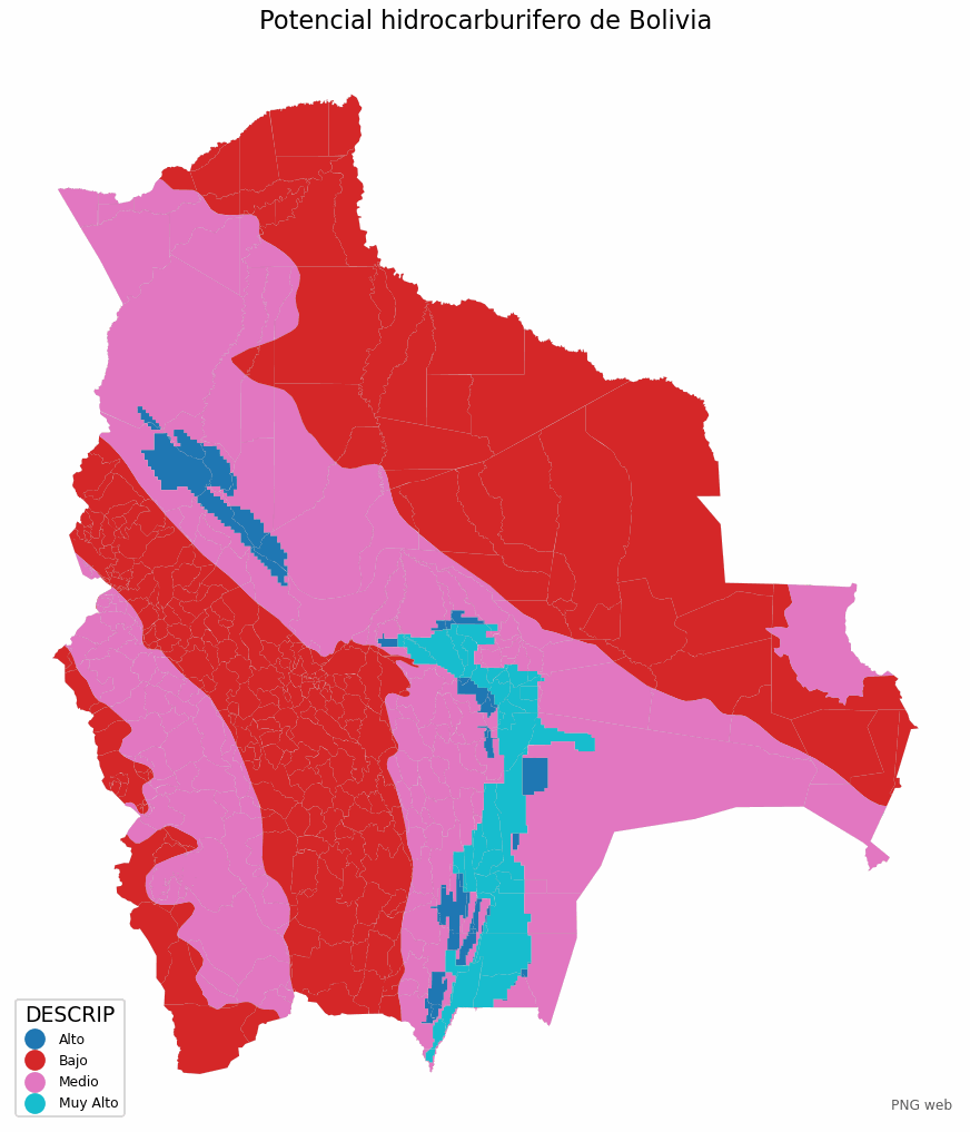 Potencial hidrocarburífero de Bolivia