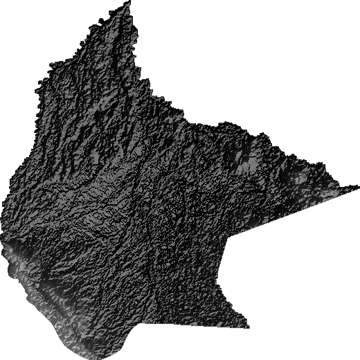 Modelo Digital de Elevaciones (SRTM) - Departamento de Beni