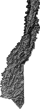 Modelo Digital de Elevaciones (SRTM) - Municipio de Reyes, Beni