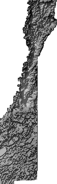 Modelo Digital de Elevaciones (SRTM) - Municipio de Santa Rosa, Beni