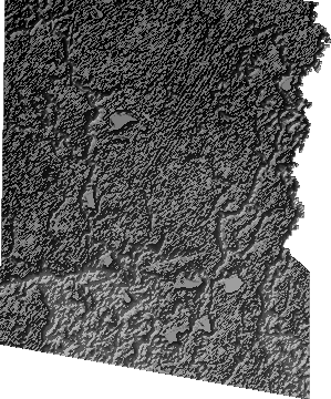 Modelo Digital de Elevaciones (SRTM) - Municipio de Huacaraje, Beni