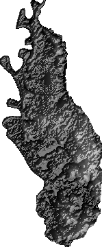 Modelo Digital de Elevaciones (SRTM) - Municipio de Puerto Siles, Beni