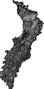 Modelo Digital de Elevaciones (SRTM) - Municipio de San Joaquín, Beni
