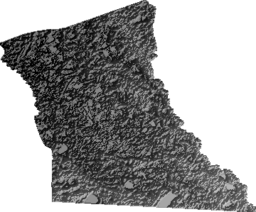 Modelo Digital de Elevaciones (SRTM) - Municipio de San Andrés, Beni