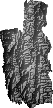 Modelo Digital de Elevaciones (SRTM) - Municipio de Azurduy, Chuquisaca