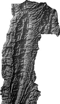 Modelo Digital de Elevaciones (SRTM) - Municipio de Huacaya, Chuquisaca