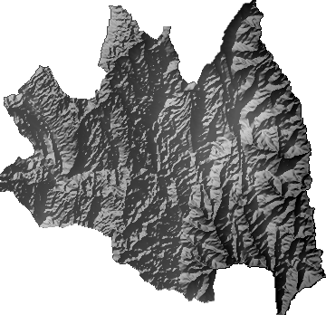 Modelo Digital de Elevaciones (SRTM) - Municipio de San Lucas, Chuquisaca