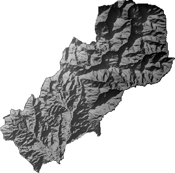 Modelo Digital de Elevaciones (SRTM) - Municipio de Villa Charcas, Chuquisaca