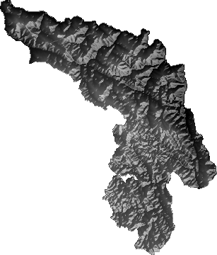 Modelo Digital de Elevaciones (SRTM) - Municipio de Poroma, Chuquisaca