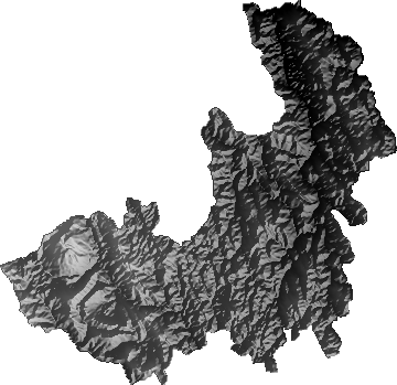 Modelo Digital de Elevaciones (SRTM) - Municipio de Sucre, Chuquisaca