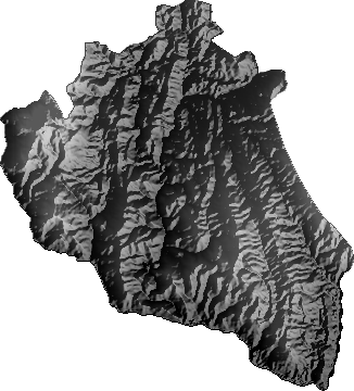 Modelo Digital de Elevaciones (SRTM) - Municipio de Yotala, Chuquisaca