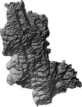 Modelo Digital de Elevaciones (SRTM) - Municipio de Alcalá, Chuquisaca