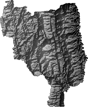 Modelo Digital de Elevaciones (SRTM) - Municipio de Padilla, Chuquisaca