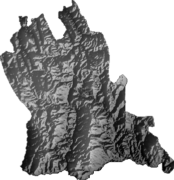 Modelo Digital de Elevaciones (SRTM) - Municipio de Yamparáez, Chuquisaca
