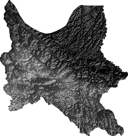 Modelo Digital de Elevaciones (SRTM) - Departamento de Cochabamba
