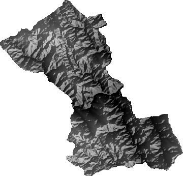 Modelo Digital de Elevaciones (SRTM) - Municipio de Arque, Cochabamba