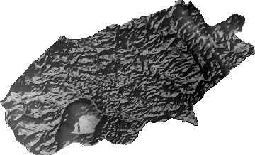 Modelo Digital de Elevaciones (SRTM) - Municipio de Bolivar, Cochabamba